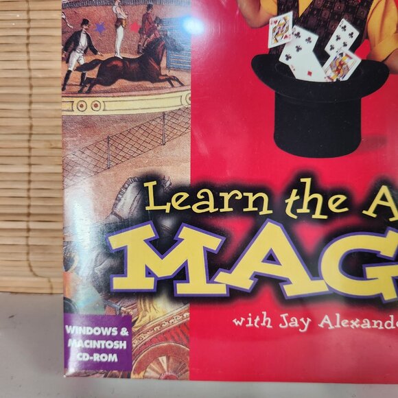 Broderbund Learn The Art Of Magic With Jay Alexander CD-Rom Vintage New Sealed - Picture 3 of 6